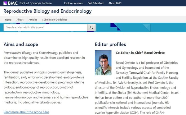 reproductive biology endocrinology